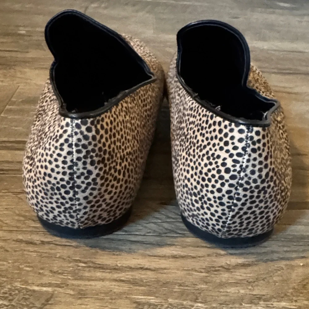 Express - Animal Print Black and Tan Loafers - Size 9